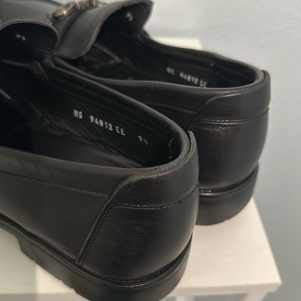 Salvatore Ferragamo Mens David Cancino Bit Loafers Shoes Black Leather Size 9.5 - Picture 13 of 15